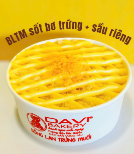 Trứng muối 2 vị sốt bơ trứng , sầu riêng